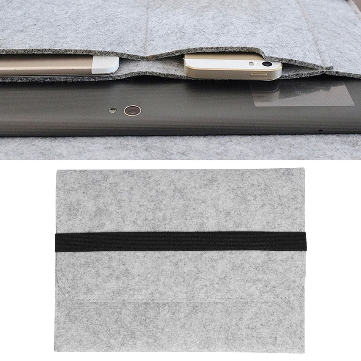 Laptop Felt Sleeve Bag Protective Case Portable Carrying Protective Cover for Notebook Computer