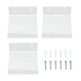 3PCS Clear Acrylic Display Rack Wall Mounted Floating Shelf for Home Toys Potted Plant Doll