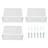 3PCS Clear Acrylic Display Rack Wall Mounted Floating Shelf for Home Toys Potted Plant Doll