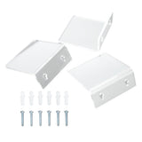 3PCS Clear Acrylic Display Rack Wall Mounted Floating Shelf for Home Toys Potted Plant Doll - Top-Down View