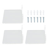 3PCS Clear Acrylic Display Rack Wall Mounted Floating Shelf for Home Toys Potted Plant Doll