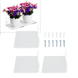 3PCS Clear Acrylic Display Rack Wall Mounted Floating Shelf for Home Toys Potted Plant Doll - Extra Image