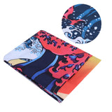 Multi‑Purpose Wall Tapestry Beach Towel Soft Blanket Door Curtain Home Background Decor150x150cm - Side View