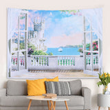 Wall Hanging Home Decorative Tapestry Beach Towel Picnic Blanket Carpet Wall Decor150x150cm - Extra Image