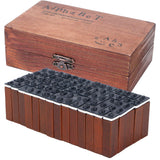 70Pcs/Set Stamps Kit Vintage Wood Alphabet Letter Number Stampers for DIY Scrapbook