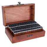 70Pcs/Set Stamps Kit Vintage Wood Alphabet Letter Number Stampers for DIY Scrapbook - Top-Down View