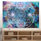 Polyester Tapestry Abstract Geometry Pattern Wall Hanging Blanket Art Home Decoration230x180cm
