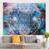 Polyester Tapestry Abstract Geometry Pattern Wall Hanging Blanket Art Home Decoration200x150cm - Extra Image