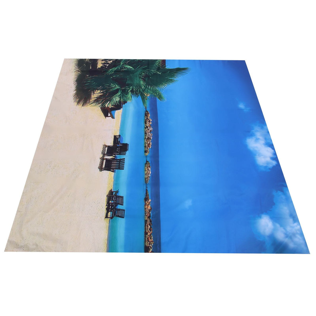 Wall Tapestry Beach Scenery Background Art Decoration for Home Living Room Bedroom200x150cm