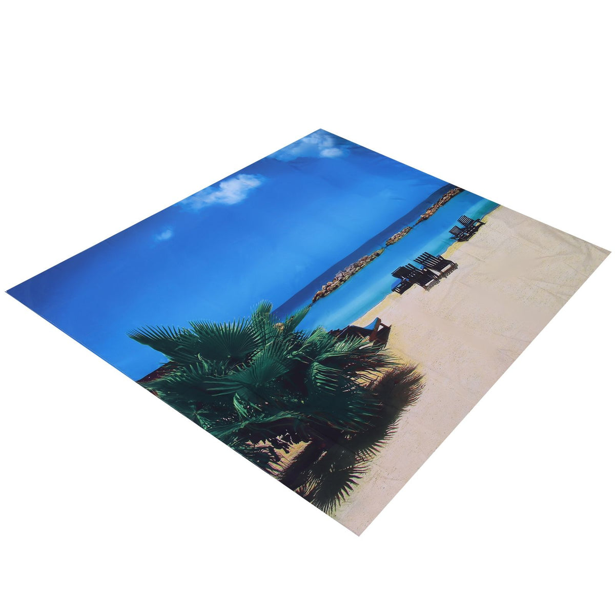 Wall Tapestry Beach Scenery Background Art Decoration for Home Living Room Bedroom200x150cm