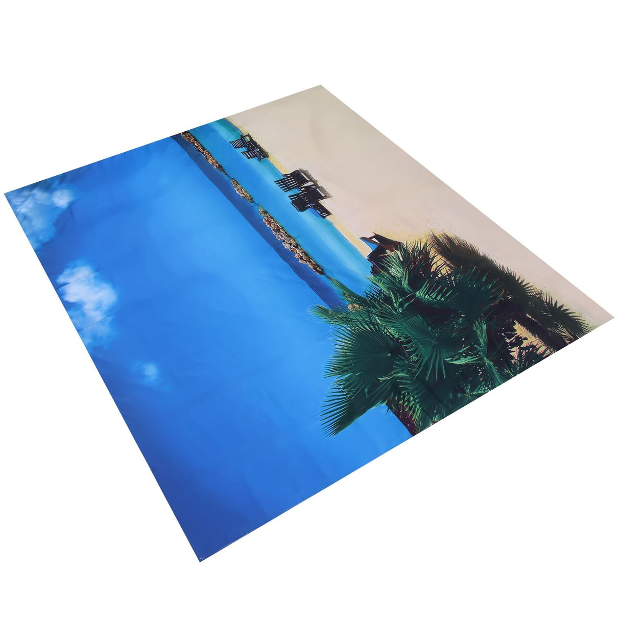 Wall Tapestry Beach Scenery Background Art Decoration for Home Living Room Bedroom150x130cm