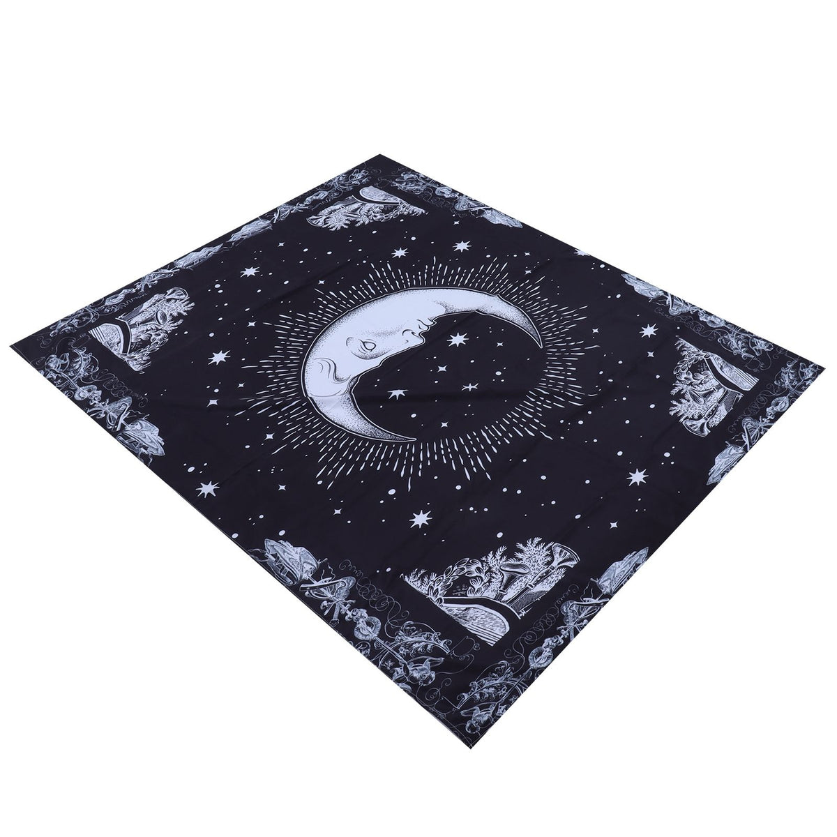 Wall Hanging Tapestry MoonPattern Background Decoration for Living Room Bedroom(230x180cm )