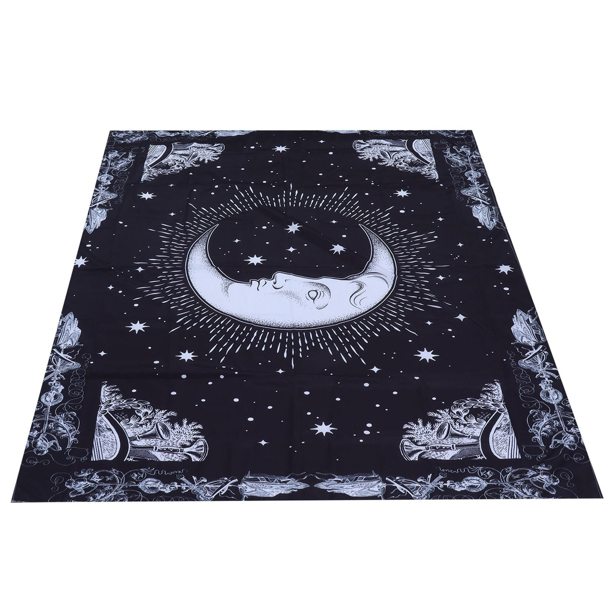 Wall Hanging Tapestry MoonPattern Background Decoration for Living Room Bedroom(230x180cm )