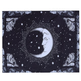 Wall Hanging Tapestry MoonPattern Background Decoration for Living Room Bedroom(150x130cm )