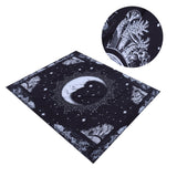 Wall Hanging Tapestry MoonPattern Background Decoration for Living Room Bedroom(150x130cm )