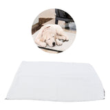 Pet Heating Pad Non Slip Detachable Insulation Warm Blanket for Pet House Dog Kennel(White 90x64cm)