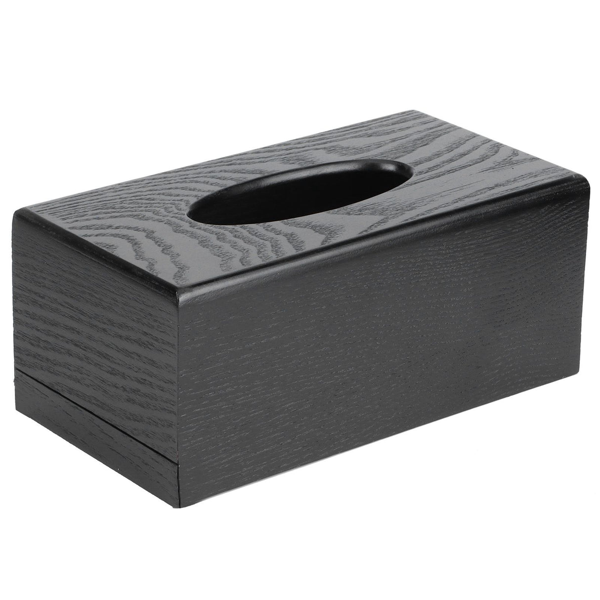 Black Wooden Tissue Box Napkin Case Elegant Style Tissue Holder for Home Hotel Living Room