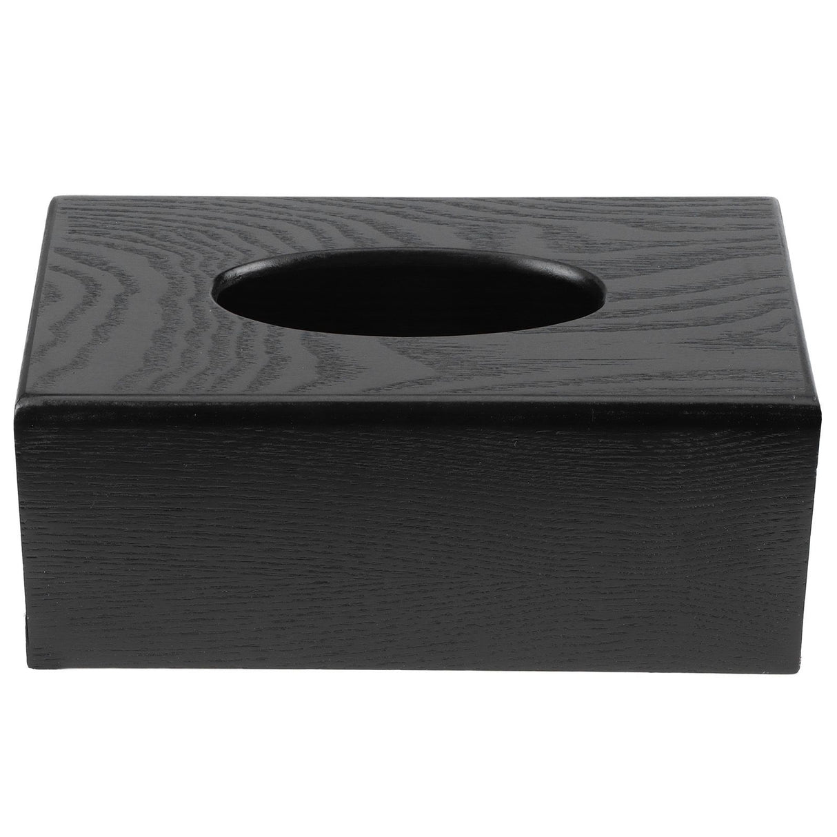 Black Wooden Tissue Box Napkin Case Elegant Style Tissue Holder for Home Hotel Living Room