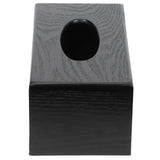 Black Wooden Tissue Box Napkin Case Elegant Style Tissue Holder for Home Hotel Living Room