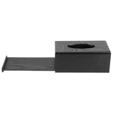 Black Wooden Tissue Box Napkin Case Elegant Style Tissue Holder for Home Hotel Living Room