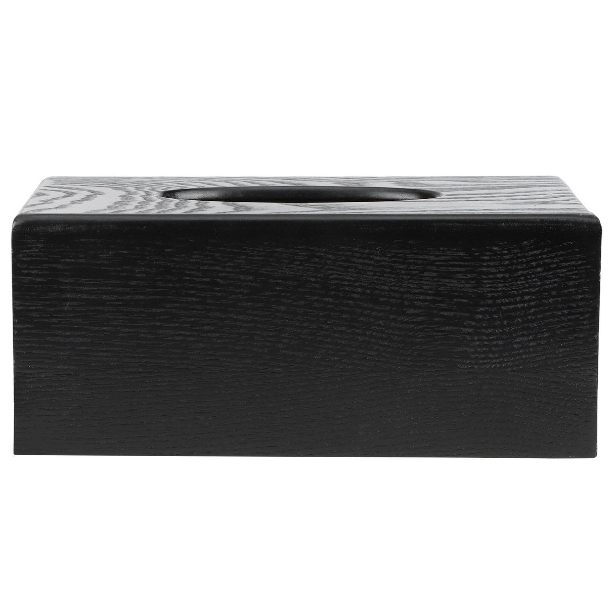 Black Wooden Tissue Box Napkin Case Elegant Style Tissue Holder for Home Hotel Living Room
