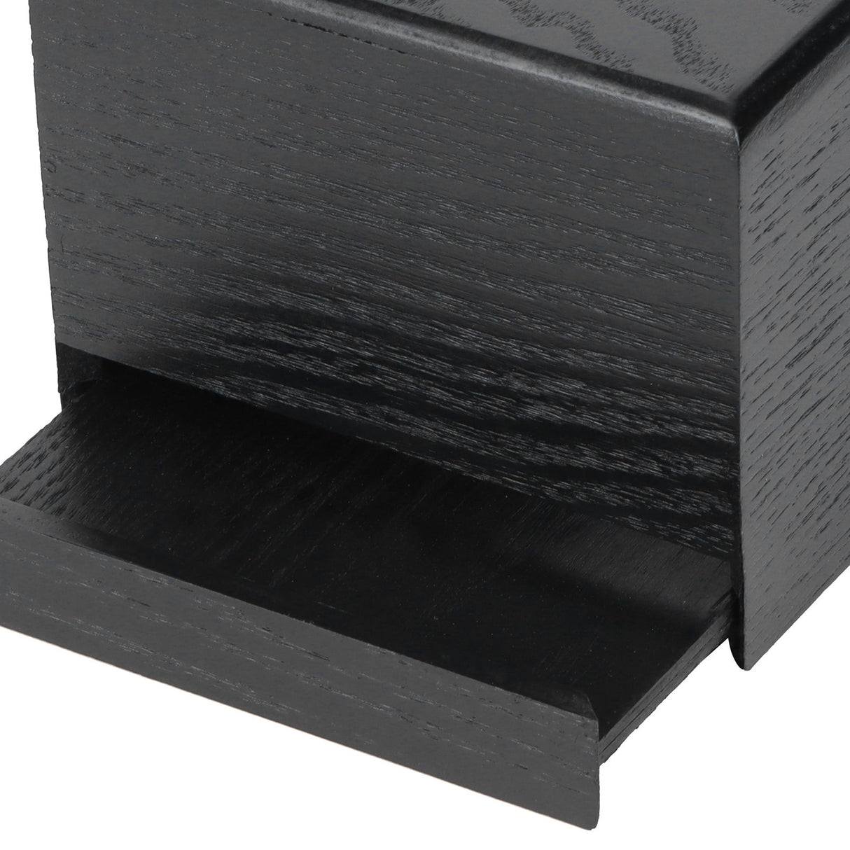 Black Wooden Tissue Box Napkin Case Elegant Style Tissue Holder for Home Hotel Living Room