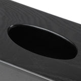 Black Wooden Tissue Box Napkin Case Elegant Style Tissue Holder for Home Hotel Living Room