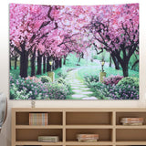 Landscape Wall Tapestry Hanging Carpet Mat for Bedroom Dormitory Bedside Decoration150x130cm - Extra Image