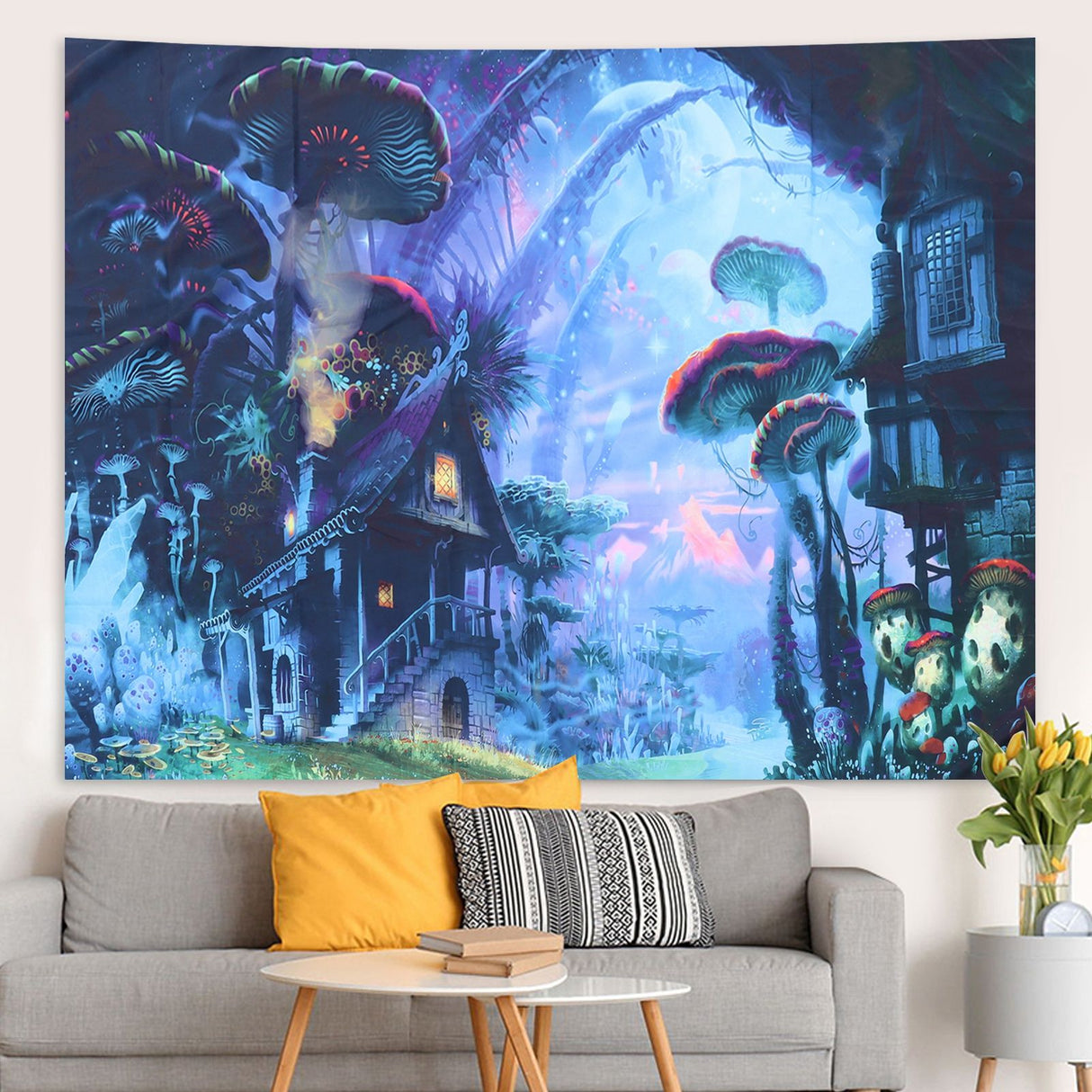Forest Tapestry Wall Hanging Tapestry Beach Blanket for Living Room Bedroom Decor200x150cm