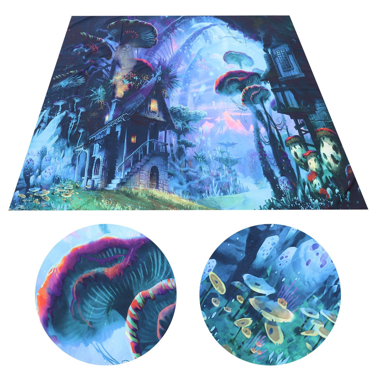Forest Tapestry Wall Hanging Tapestry Beach Blanket for Living Room Bedroom Decor150x150cm