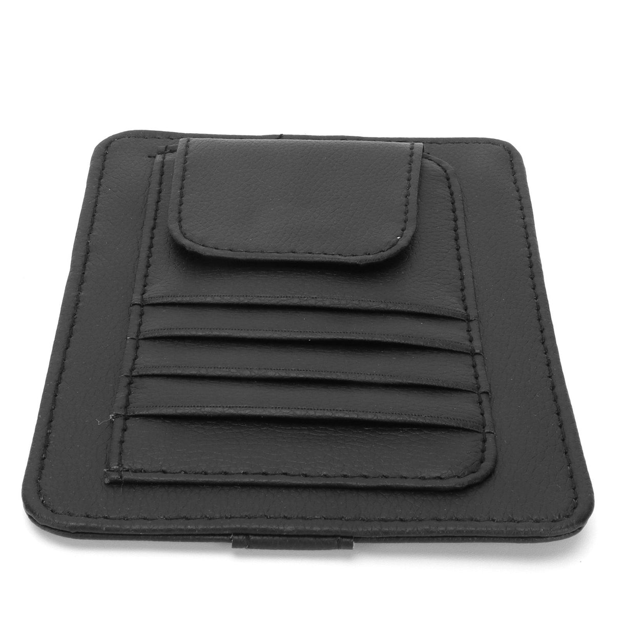 Car Visor Organizer Holder Multifunction Universal Glasses Card Storage Bag Black