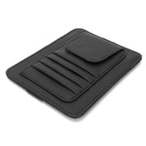 Car Visor Organizer Holder Multifunction Universal Glasses Card Storage Bag Black