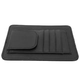 Car Visor Organizer Holder Multifunction Universal Glasses Card Storage Bag Black