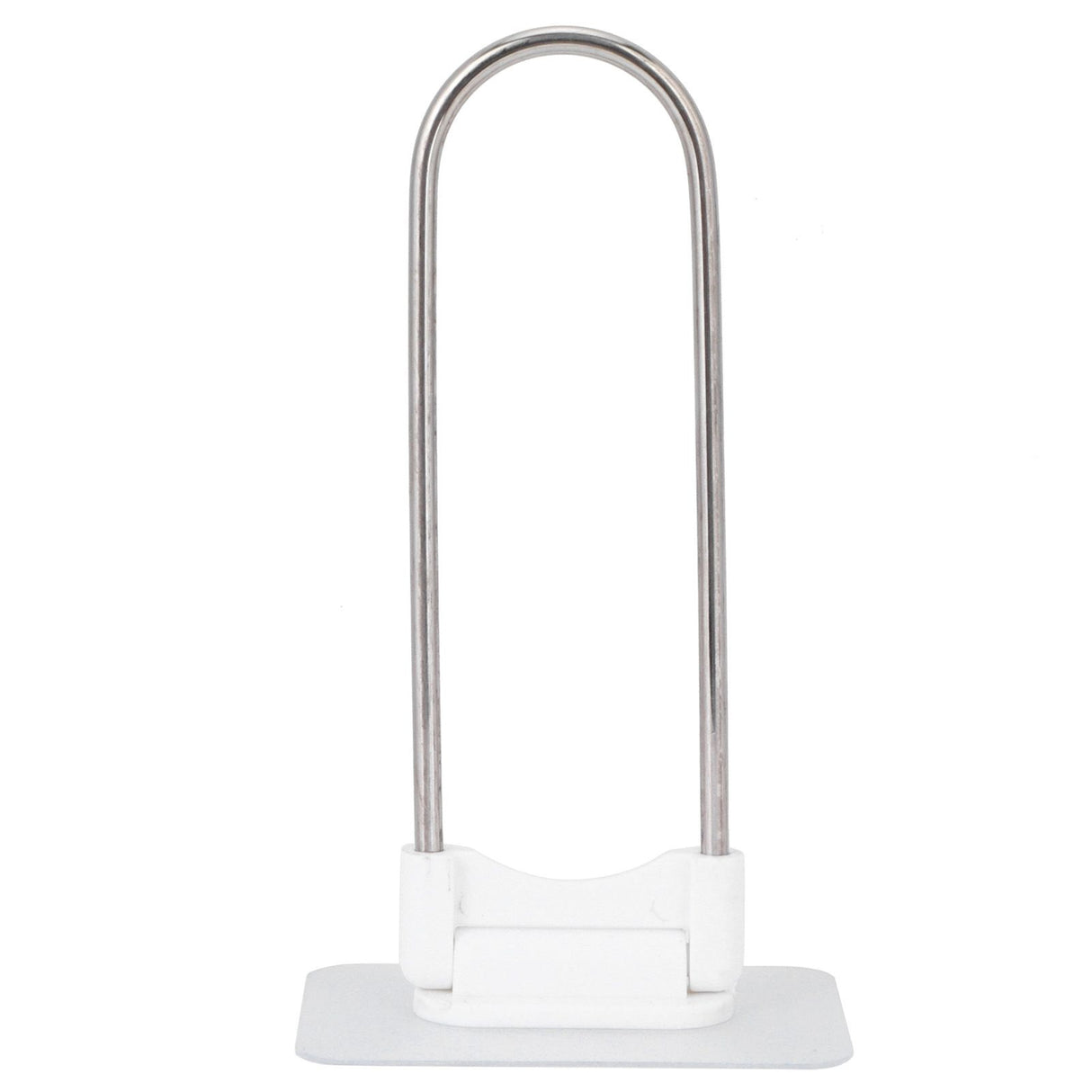 Clothes Hanger Organizer Stainless Steel UShape Wall Storage Rack for Bathroom Balcony White