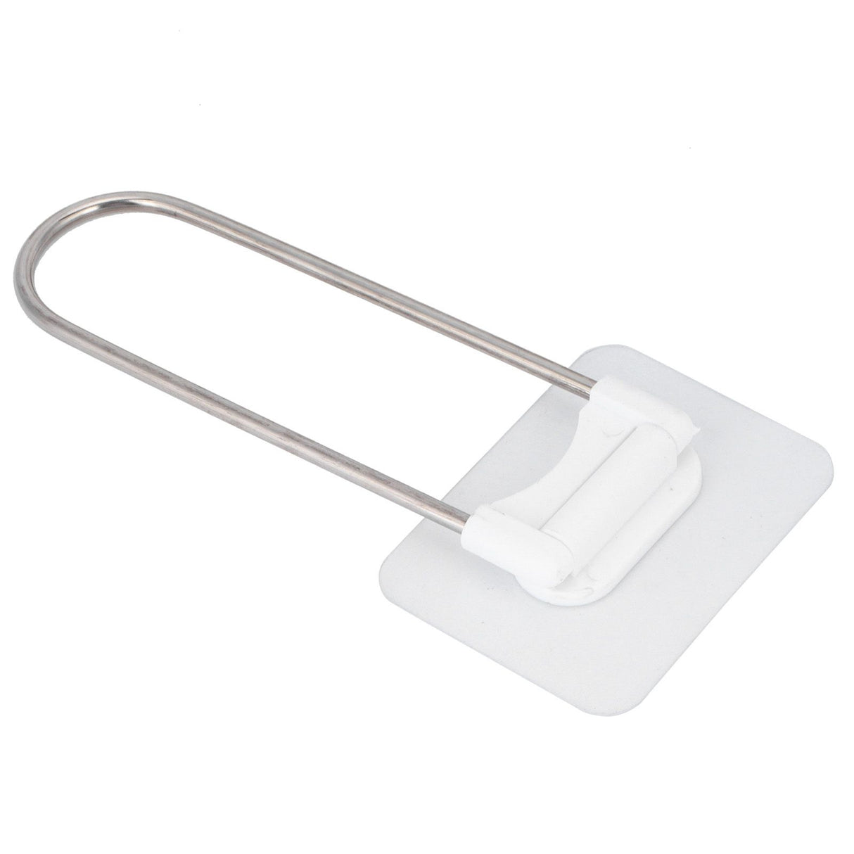 Clothes Hanger Organizer Stainless Steel UShape Wall Storage Rack for Bathroom Balcony White