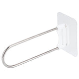 Clothes Hanger Organizer Stainless Steel UShape Wall Storage Rack for Bathroom Balcony White