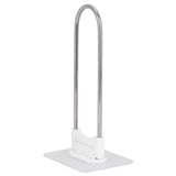 Clothes Hanger Organizer Stainless Steel UShape Wall Storage Rack for Bathroom Balcony White