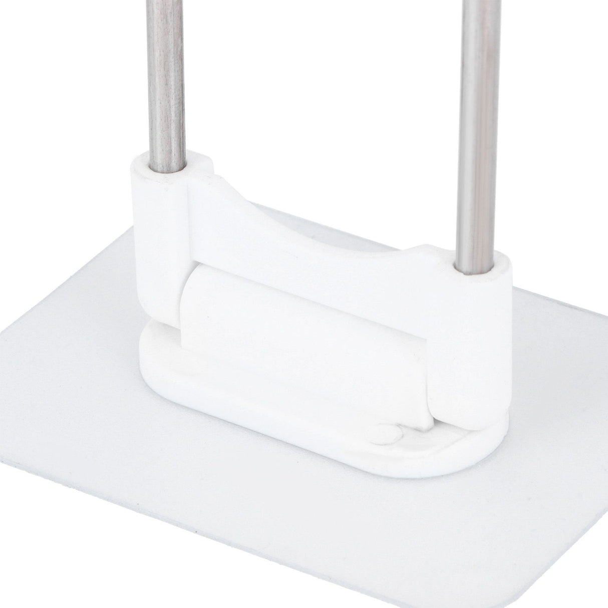 Clothes Hanger Organizer Stainless Steel UShape Wall Storage Rack for Bathroom Balcony White