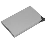 Business Card Holder AntiTheft AntiMagnetic Popup Credit Cards Case Bag Organizer(Gray x55#) - Side View