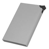 Business Card Holder AntiTheft AntiMagnetic Popup Credit Cards Case Bag Organizer(Gray x55#) - Rear View