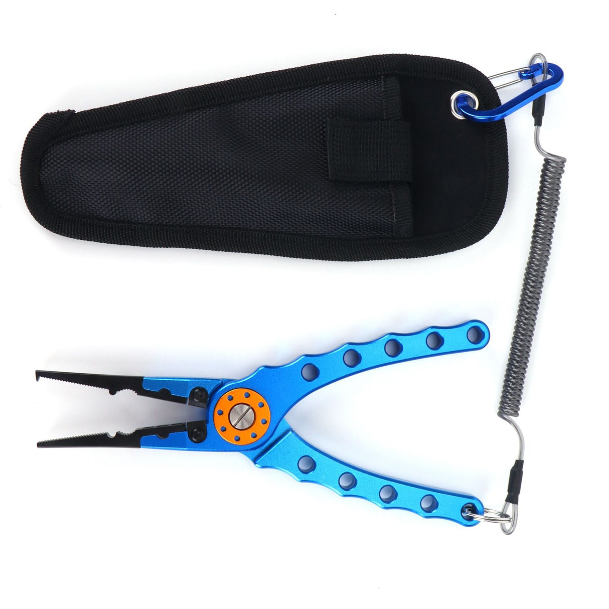 Fishing Lure Pliers Tongs Multifunction Aluminum Alloy Hook Remover Tool EquipmentBlue