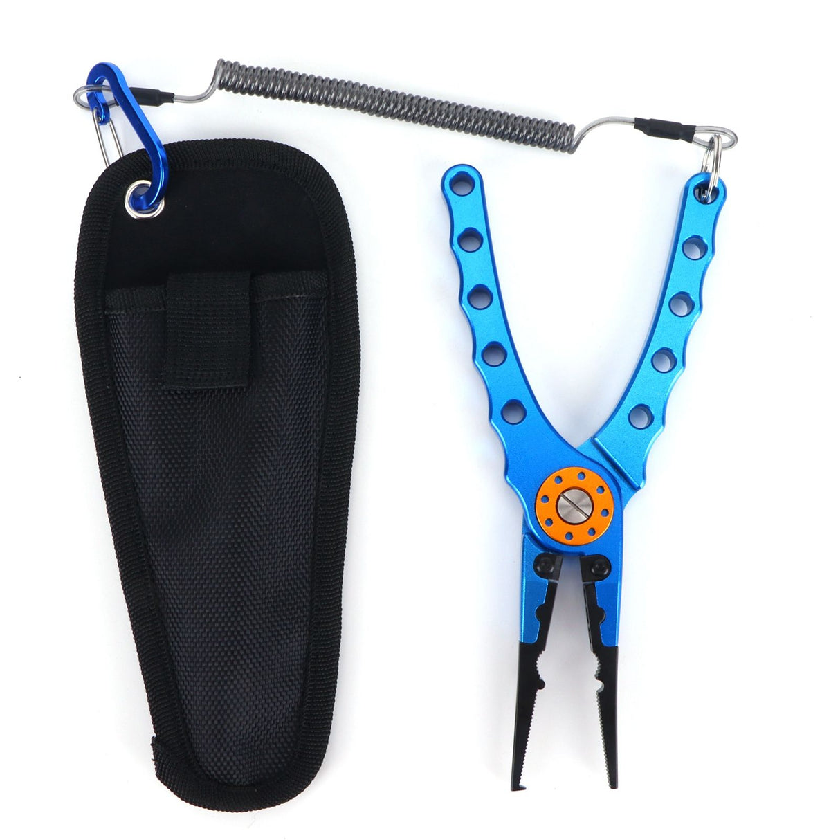 Fishing Lure Pliers Tongs Multifunction Aluminum Alloy Hook Remover Tool EquipmentBlue