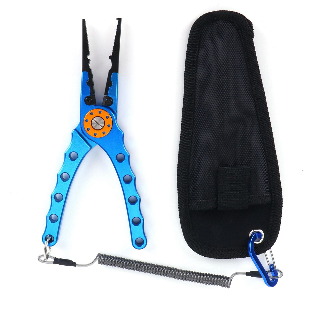 Fishing Lure Pliers Tongs Multifunction Aluminum Alloy Hook Remover Tool EquipmentBlue