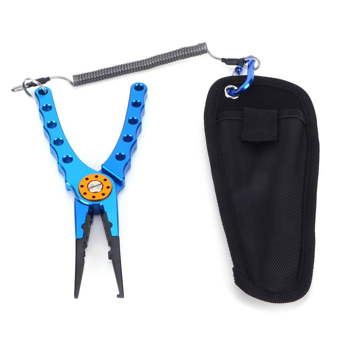 Fishing Lure Pliers Tongs Multifunction Aluminum Alloy Hook Remover Tool EquipmentBlue