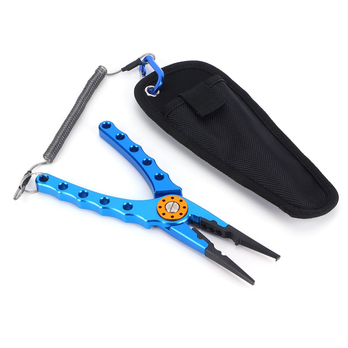 Fishing Lure Pliers Tongs Multifunction Aluminum Alloy Hook Remover Tool EquipmentBlue