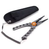 Fishing Lure Pliers Tongs Multifunction Aluminum Alloy Hook Remover Tool EquipmentGray