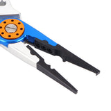 Fishing Lure Pliers Tongs Multifunction Aluminum Alloy Hook Remover Tool Equipment(Blue Silver ) - Extra Image