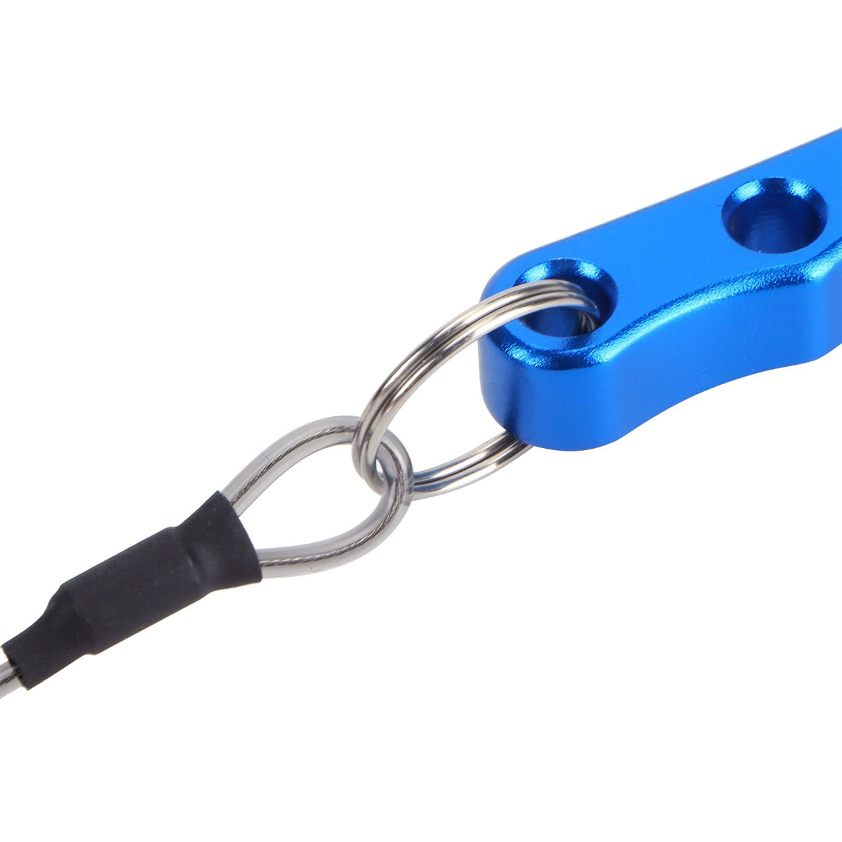 Fishing Lure Pliers Tongs Multifunction Aluminum Alloy Hook Remover Tool Equipment(Blue Silver )