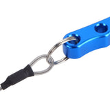 Fishing Lure Pliers Tongs Multifunction Aluminum Alloy Hook Remover Tool Equipment(Blue Silver )