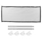 Black Portable Pet Gate Fence Foldable Small Animal Protective Fence for Indoor and Outdoor